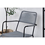 Gartenstuhl Lindos Grau – Stapelstuhl 59×57×86 cm Aluminium und Rope