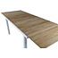 Gartentisch Mexico Natur – Outdoor-Esstisch ø140 cm Teakholz und Aluminium