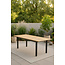 Gartentisch Mexico Natur – Outdoor-Esstisch 180×90 cm Teakholz und Aluminium