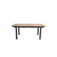 Gartentisch Mexico Natur – Outdoor-Esstisch 180×90 cm Teakholz und Aluminium