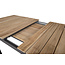 Gartentisch Mexico Natur – Outdoor-Esstisch 180×90 cm Teakholz und Aluminium