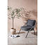 Gartensessel Lindos Grau – Lounge-Armlehnstuhl 55×66×85 cm Aluminium und Rope