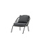 Gartensessel Lindos Grau – Lounge-Armlehnstuhl 55×66×85 cm Aluminium und Rope