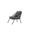 Gartensessel Lindos Grau – Lounge-Armlehnstuhl 55×66×85 cm Aluminium und Rope