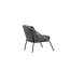 Gartensessel Lindos Grau – Lounge-Armlehnstuhl 55×66×85 cm Aluminium und Rope