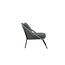 Gartensessel Lindos Grau – Lounge-Armlehnstuhl 55×66×85 cm Aluminium und Rope