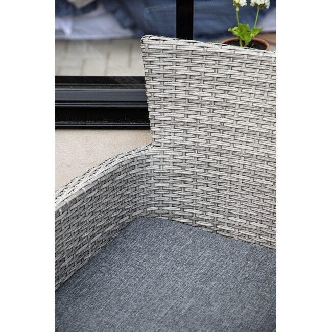 Gartenstuhl Malina Grau – Outdoor-Essstuhl 60×58×86 cm