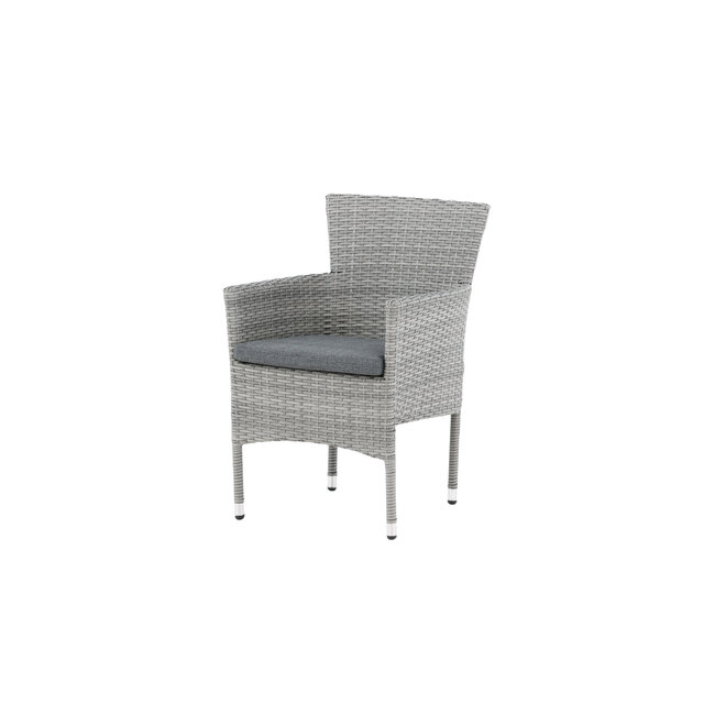 Gartenstuhl Malina Grau – Outdoor-Essstuhl 60×58×86 cm