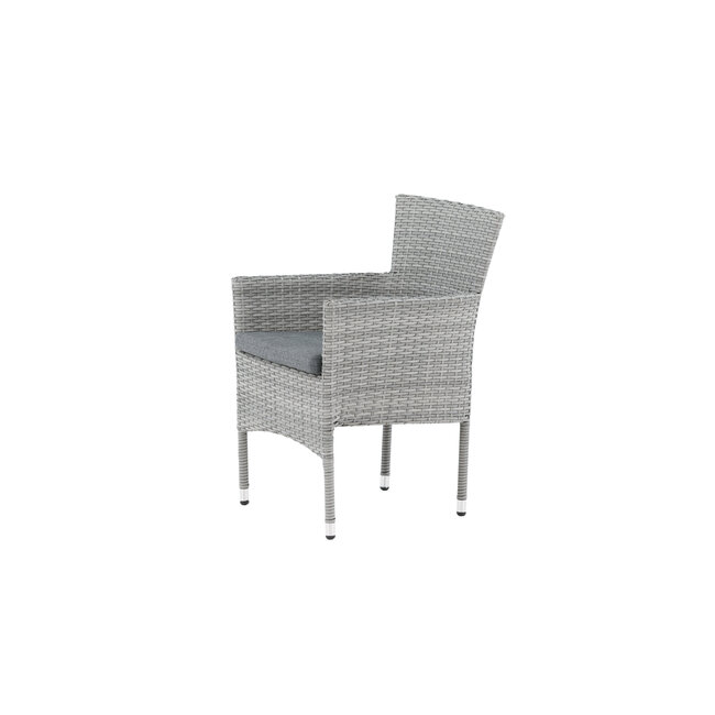Gartenstuhl Malina Grau – Outdoor-Essstuhl 60×58×86 cm