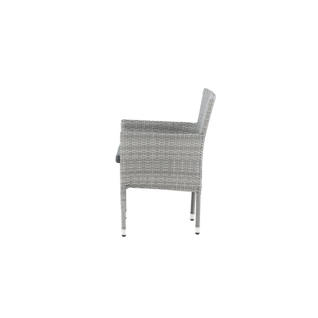 Gartenstuhl Malina Grau – Outdoor-Essstuhl 60×58×86 cm