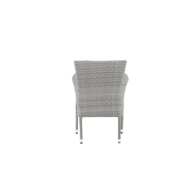 Gartenstuhl Malina Grau – Outdoor-Essstuhl 60×58×86 cm
