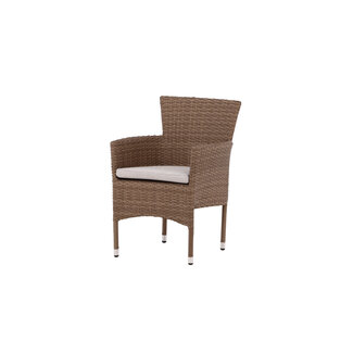 Venture Home Gartenstuhl Malina – Dining Chair 60×58×86 cm Aluminium & Wicker inkl. Auflage