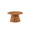 Gartentisch Lumpur Natur – Runder Esstisch ø120×75 cm Akazienholz Teaklook