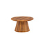Gartentisch Lumpur Natur – Runder Esstisch ø120×75 cm Akazienholz Teaklook