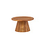 Gartentisch Lumpur Natur – Runder Esstisch ø120×75 cm Akazienholz Teaklook