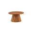 Gartentisch Lumpur Natur – Runder Esstisch ø120×75 cm Akazienholz Teaklook
