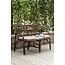 Gartensofa Nella Dark Walnut – Loungekomfort für die Terrasse