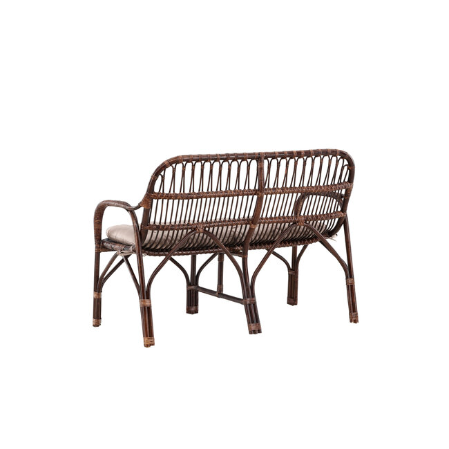Gartensofa Nella Dark Walnut – Loungekomfort für die Terrasse