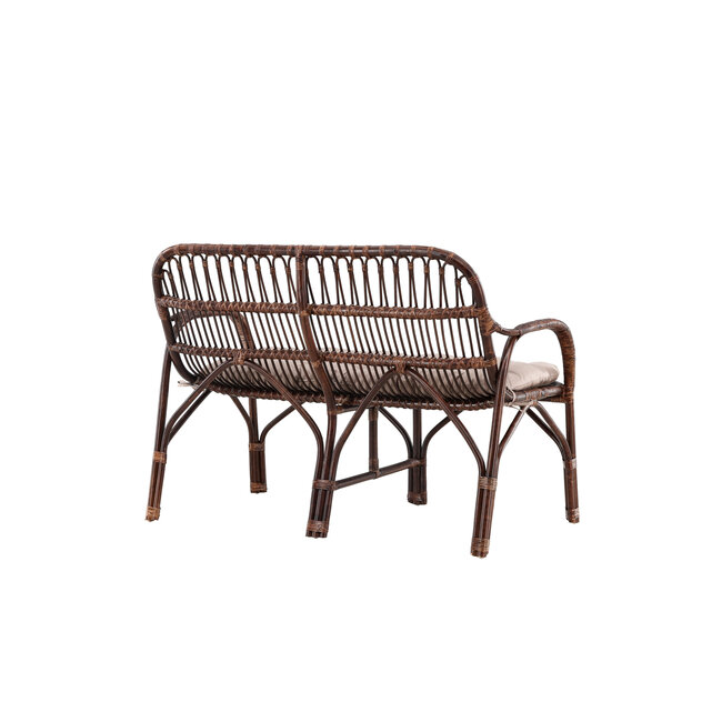 Gartensofa Nella Dark Walnut – Loungekomfort für die Terrasse