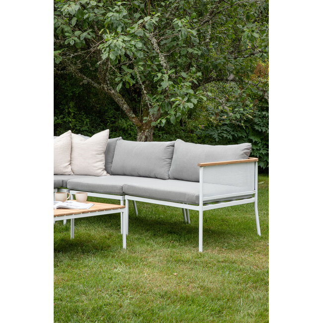 Lounge-Set Nettan Weiß – Moderne Outdoor-Lounge