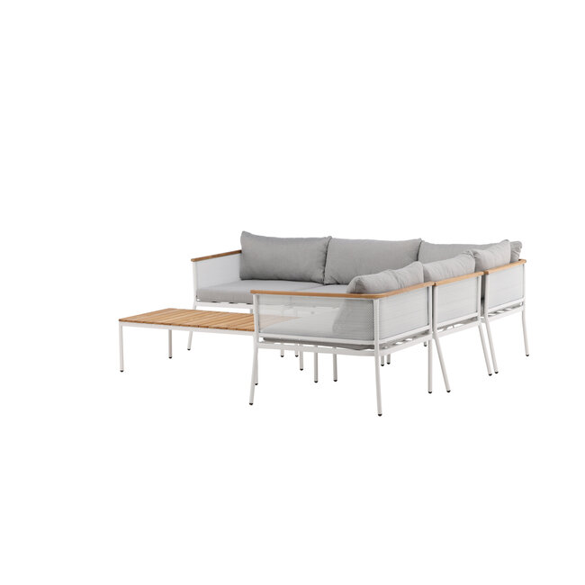 Lounge-Set Nettan Weiß – Moderne Outdoor-Lounge