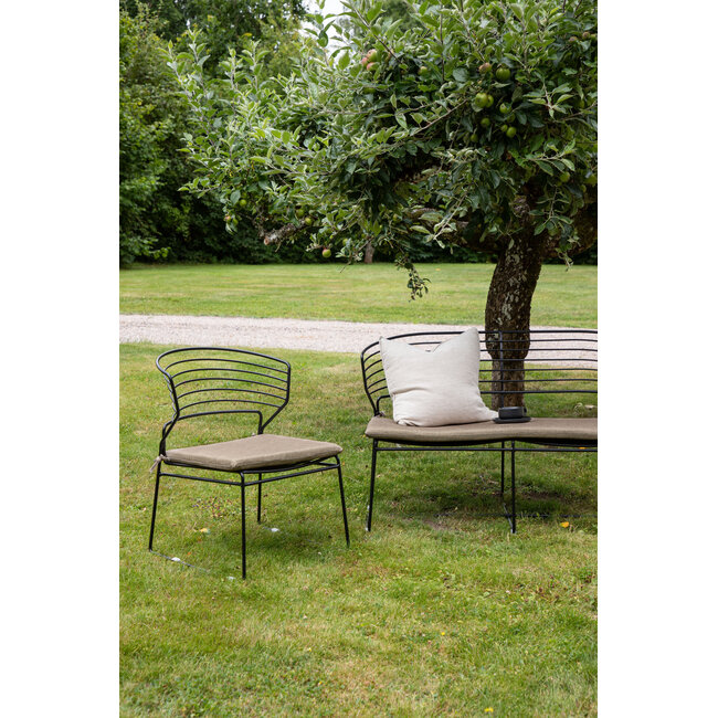 Lounge-Set Milano Schwarz – Moderne Outdoor-Lounge