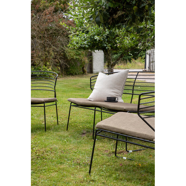 Lounge-Set Milano Schwarz – Moderne Outdoor-Lounge