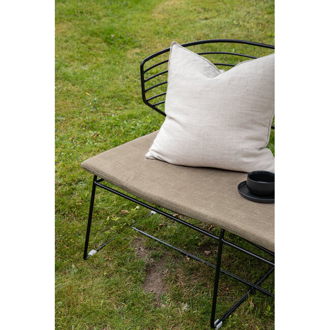 Lounge-Set Milano Schwarz – Moderne Outdoor-Lounge