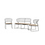 Lounge-Set Milano Schwarz – Moderne Outdoor-Lounge