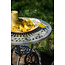 Gartenmöbel-Set Nandin Silber – Esstisch H73 cm (Aluminium, Silber) + Stühle B42×T50×H88 cm, wetterfest für Terrasse und Garten