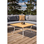 Lounge-Set Mexico Weiß – Ecksofa-Garnitur 233×233 cm Aluminium und Teak inkl. Auflagen