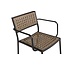 Gartenstuhl Paola Natur/Schwarz – Outdoor-Essstuhl 57×56×78 cm
