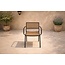 Gartenstuhl Paola Natur/Schwarz – Outdoor-Essstuhl 57×56×78 cm