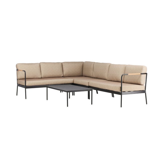 Lounge-Set Pehnna Schwarz – Moderne Outdoor-Lounge