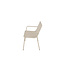 Gartenbank Peking Beige – 2-Sitzer Aluminium-Bank 130×64×85 cm