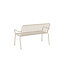 Gartenbank Peking Beige – 2-Sitzer Aluminium-Bank 130×64×85 cm
