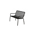 Gartenbank Peking Schwarz – 2-Sitzer Aluminium-Bank 130×64×85 cm