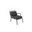 Lounge-Set Paola Schwarz – Sofa-Garnitur Stahl und Natur-Wicker mit schwarzen Auflagen
