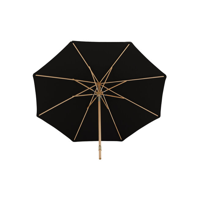 Sonnenschirm Nypo Schwarz – Neigbarer Großschirm ø330 cm Polyester