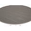 Gartentisch Parma Grau – Runder Outdoor-Tisch ø140 cm Aintwood und Aluminium