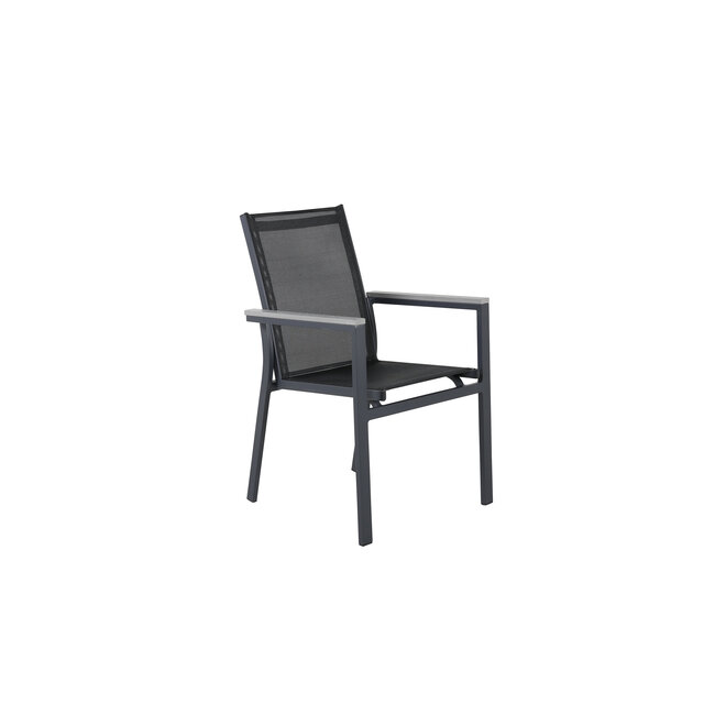 Gartenstuhl Parma Schwarz – Bequemer Sitzkomfort für draußen