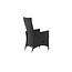 Gartenstuhl Padova Schwarz/Grau 2er-Set – Rattan Relax-Stuhl 62×67×114 cm verstellbar, 160 kg