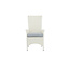 Gartenstuhl Padova Weiß/Grau – 2er-Set Relax-Stuhl 62×67×114 cm Rattan mit Auflage, 160 kg