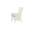 Gartenstuhl Padova Weiß/Grau – 2er-Set Relax-Stuhl 62×67×114 cm Rattan mit Auflage, 160 kg