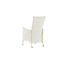 Gartenstuhl Padova Weiß/Grau – 2er-Set Relax-Stuhl 62×67×114 cm Rattan mit Auflage, 160 kg