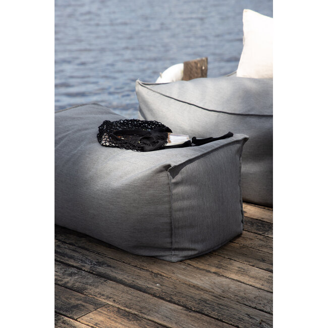 Redang Sitzhocker Dunkelgrau – Komfort-Ottoman 75×40×33 cm aus Polyester für Garten & Wohnzimmer