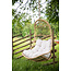 Hängestuhl Pulau Natur/Beige – Schaukel-Hängesessel 80×70 cm aus Rattan mit Kissen