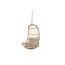 Hängestuhl Pulau Natur/Beige – Schaukel-Hängesessel 80×70 cm aus Rattan mit Kissen