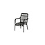 Gartensessel Rizal Schwarz – Leichter Lounge-Sessel 57×64×90 cm aus Aluminium und Kunstrotting