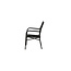 Gartensessel Rizal Schwarz – Leichter Lounge-Sessel 57×64×90 cm aus Aluminium und Kunstrotting